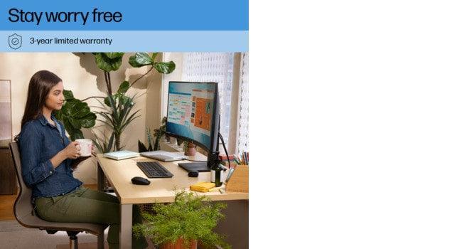HP P34hc Monitor – 34" / QHD / IPS / 60Hz – Business Monitor