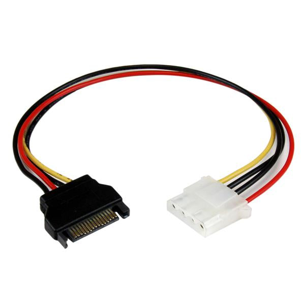 STARTECH 12in SATA to LP4 Power Cable Adapter F|M - SATA to LP4 Power Adapter - SATA Female to LP4 Male Power Cable - 12" (LP4SATAFM12)