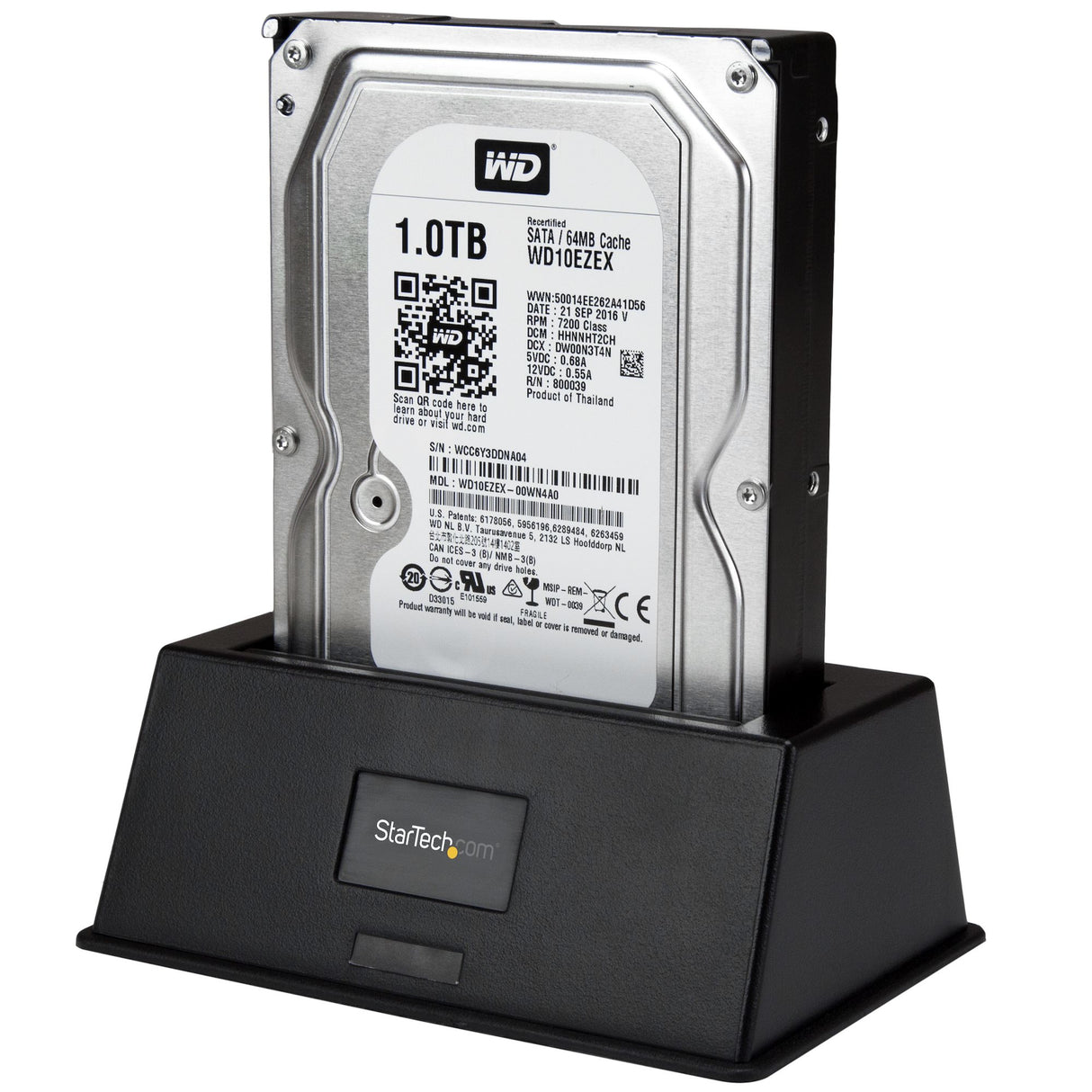 STARTECH Single Bay USB 3.0 to SATA Hard Drive Docking Station | USB 3.0 (5 Gbps) Hard Drive Dock | External 2.5|3.5" SATA I|II|III HDD|SSD Docking Station | Top-Loading Hard Drive Bay (SDOCKU33BV) (SDOCKU33BV)