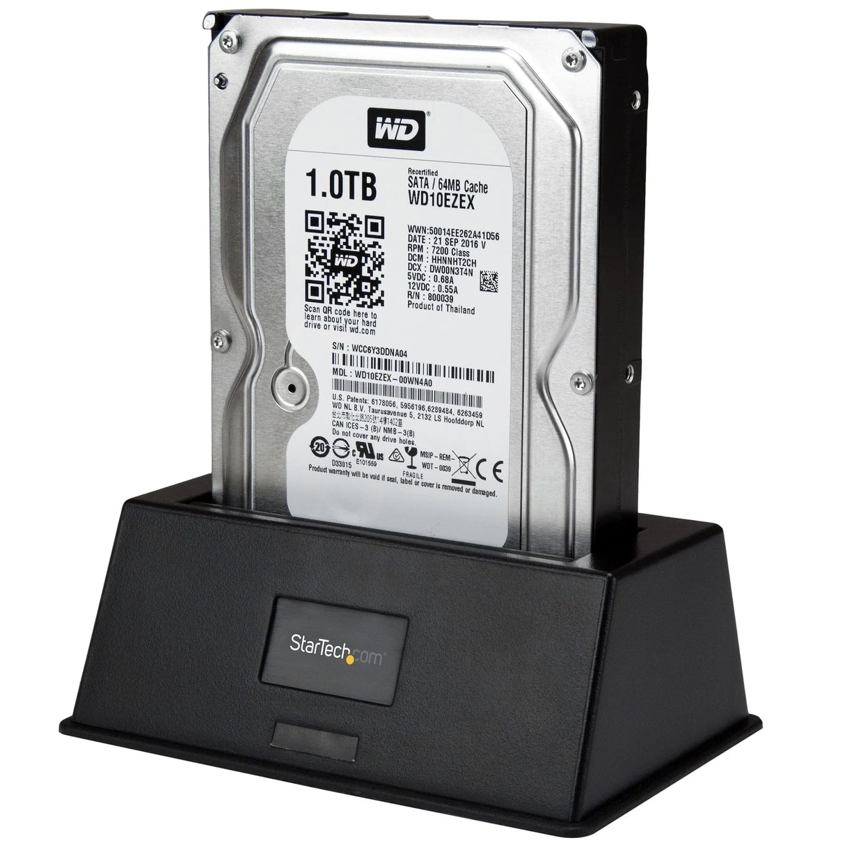 STARTECH Single Bay USB 3.0 to SATA Hard Drive Docking Station | USB 3.0 (5 Gbps) Hard Drive Dock | External 2.5|3.5" SATA I|II|III HDD|SSD Docking Station | Top-Loading Hard Drive Bay (SDOCKU33BV) (SDOCKU33BV)