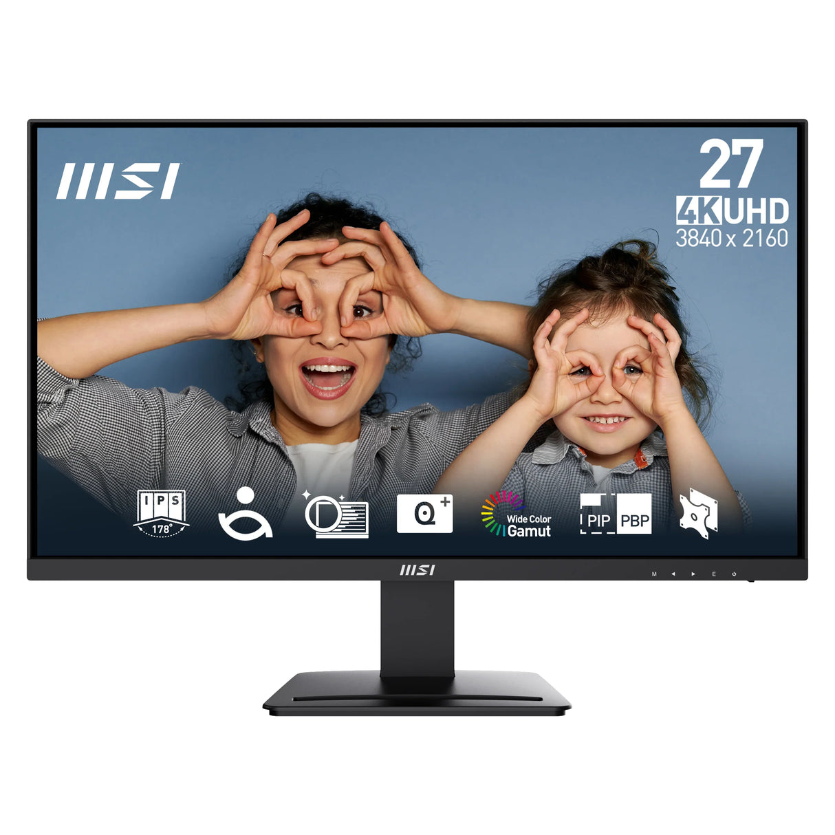 MSI PRO MP273U Monitor – 27" / 4K UHD / IPS / 60Hz – Business Monitor