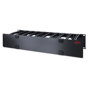 APC Horizontal Cable Manager | 2U x 6" Deep | Single-Sided with Cover (AR8606)