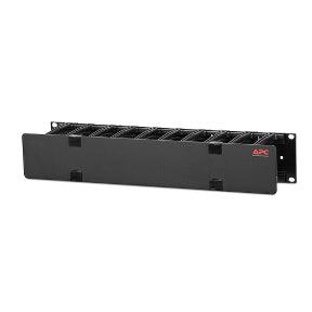 APC Horizontal Cable Manager | 2U x 4" Deep | Single-Sided with Cover (AR8600A)