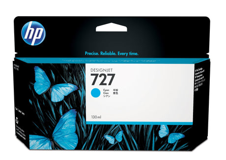 HP 727 130-ml Cyan DesignJet Ink Cartridge (B3P19A) HP
