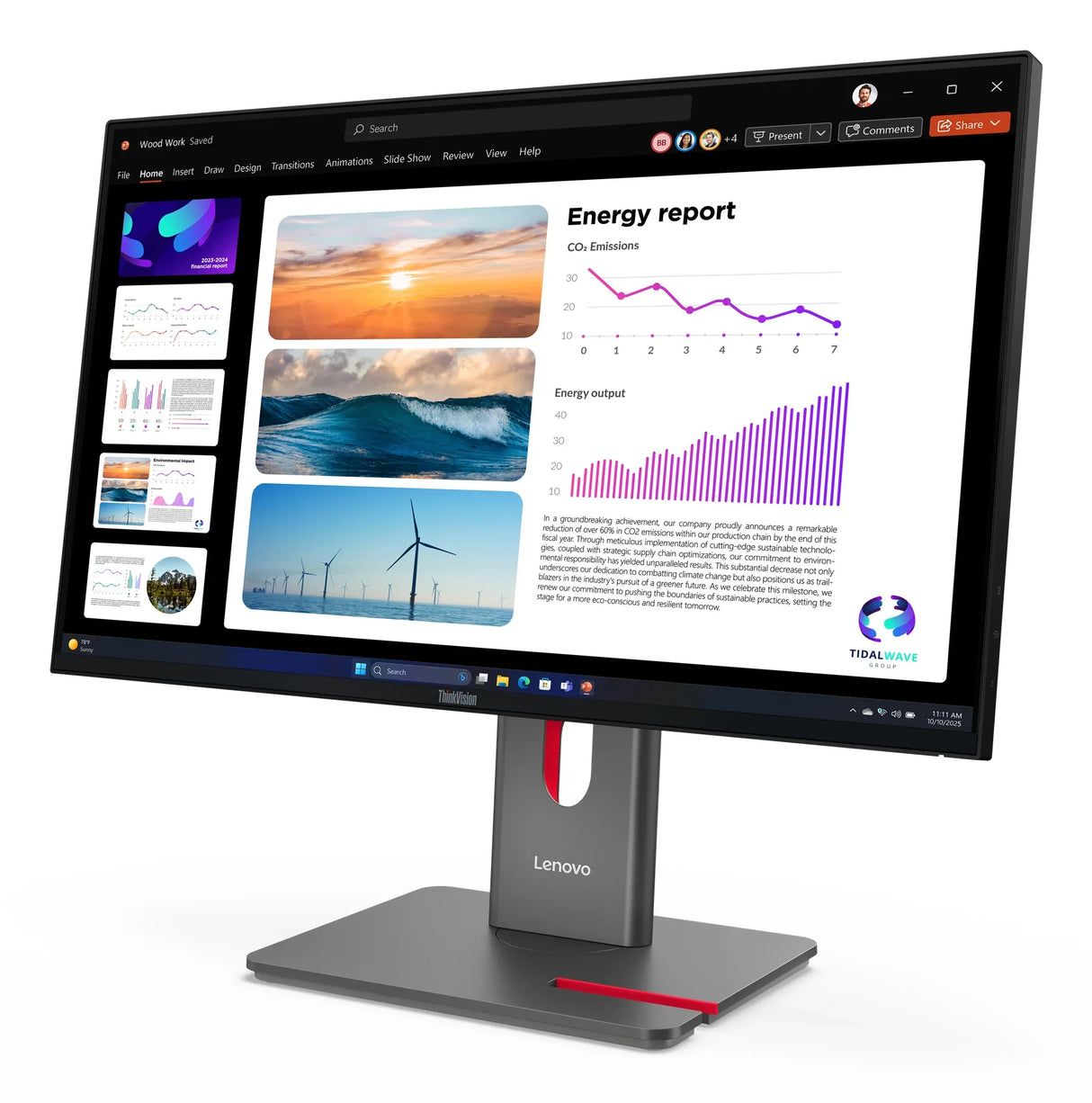 Lenovo ThinkVision Monitor – 23.8" / QHD / IPS / 120Hz – Business Monitor