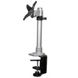 STARTECH Monitor Desk Mount - Adjustable - Supports Monitors Up to 34" (30.9lb|14kg) - Premium Single Screen VESA Monitor Mount - Desk & Grommet Clamp -Silver (ARMPIVOT) (ARMPIVOT)