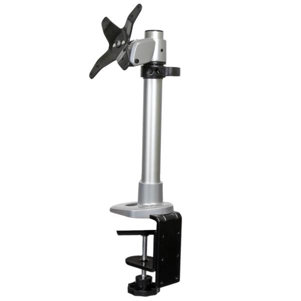 STARTECH Monitor Desk Mount - Adjustable - Supports Monitors Up to 34" (30.9lb|14kg) - Premium Single Screen VESA Monitor Mount - Desk & Grommet Clamp -Silver (ARMPIVOT) (ARMPIVOT)