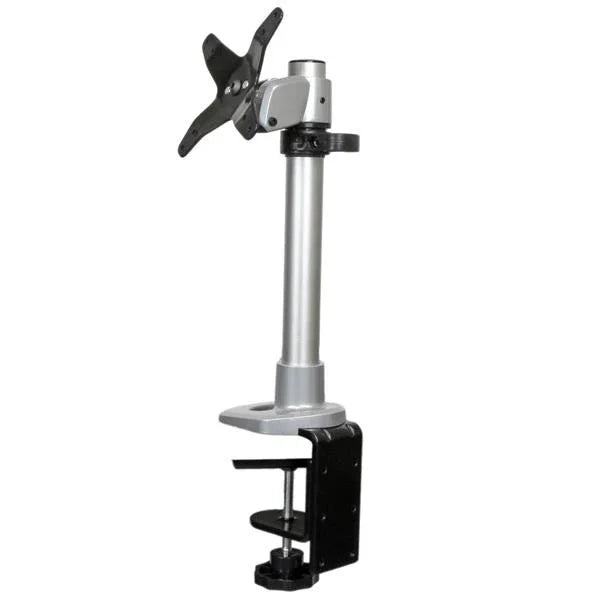 STARTECH Monitor Desk Mount - Adjustable - Supports Monitors Up to 34" (30.9lb|14kg) - Premium Single Screen VESA Monitor Mount - Desk & Grommet Clamp -Silver (ARMPIVOT) (ARMPIVOT)