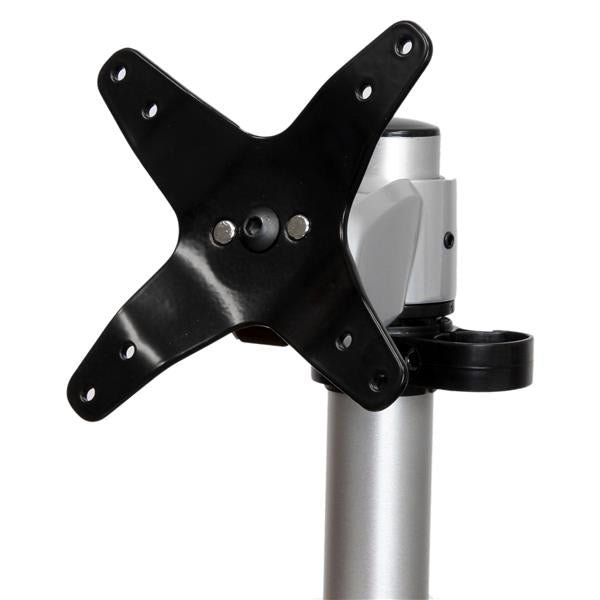 STARTECH Monitor Desk Mount - Adjustable - Supports Monitors Up to 34" (30.9lb|14kg) - Premium Single Screen VESA Monitor Mount - Desk & Grommet Clamp -Silver (ARMPIVOT) (ARMPIVOT)
