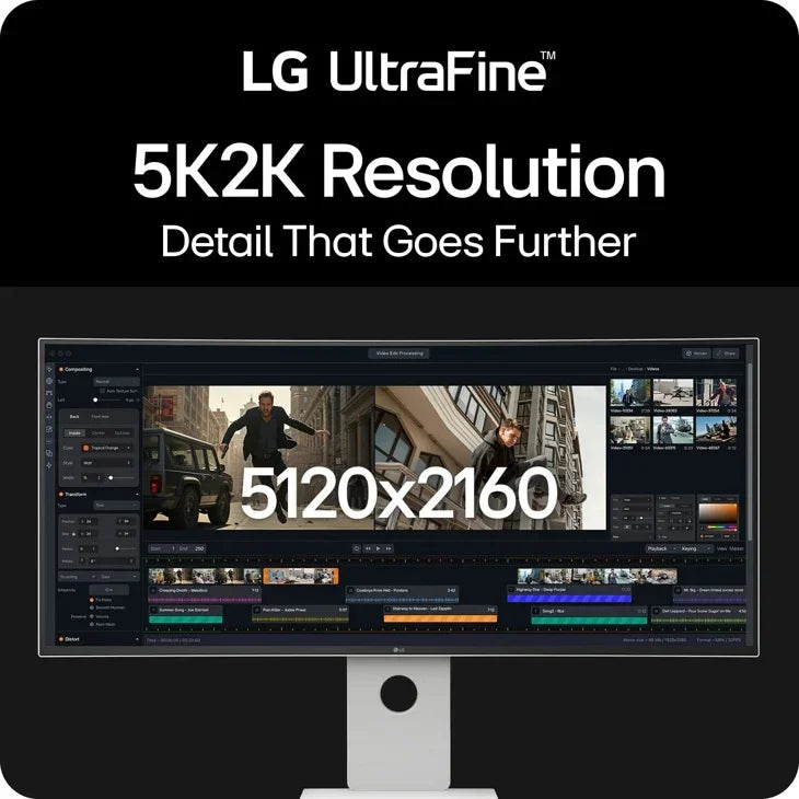 LG 40U990A-W Monitor – 40" / 5K2K / Nano IPS / 120Hz – Professional Monitor