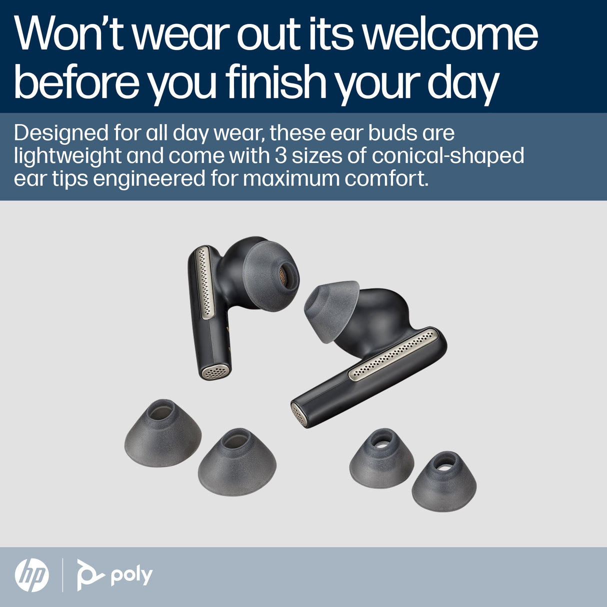 POLY Voyager Free 60 UC Carbon BT700 USB-A Basic Charge Case Headset