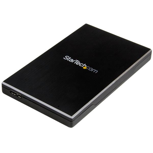 STARTECH 2.5" External Hard Drive Enclosure - Supports UASP - Aluminum - USB 3.1 Enclosure - SSD|HDD Enclosure (S251BMU313)
