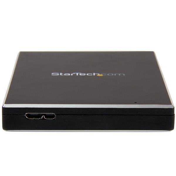 STARTECH 2.5" External Hard Drive Enclosure - Supports UASP - Aluminum - USB 3.1 Enclosure - SSD|HDD Enclosure (S251BMU313)