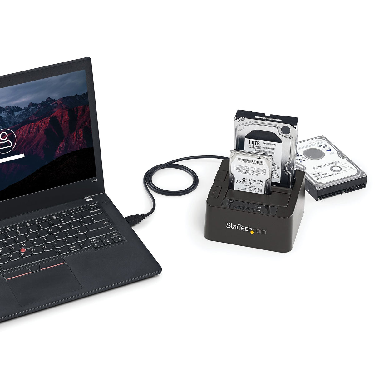 STARTECH Dual-Bay USB 3.1 to SATA Hard Drive Docking Station | USB 3.1 (10 Gbps) | External 2.5|3.5" SATA I|II|III | SSD|HDD Docking Station | Hot-Swap Hard Drive Bay | Top-Loading (SDOCK2U313) (SDOCK2U313)