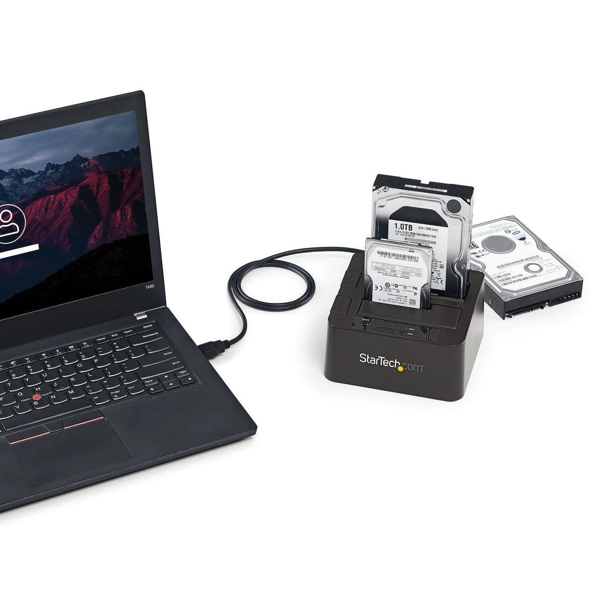 STARTECH Dual-Bay USB 3.1 to SATA Hard Drive Docking Station | USB 3.1 (10 Gbps) | External 2.5|3.5" SATA I|II|III | SSD|HDD Docking Station | Hot-Swap Hard Drive Bay | Top-Loading (SDOCK2U313) (SDOCK2U313)