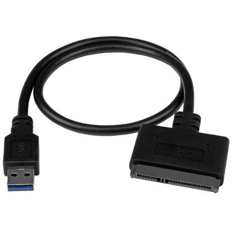 STARTECH USB 3.1 to 2.5" SATA Hard Drive Adapter - USB 3.1 Gen 2 10Gbps with UASP External HDD|SSD Storage Converter (USB312SAT3CB) (USB312SAT3CB)
