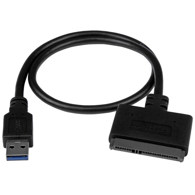 STARTECH USB 3.1 to 2.5" SATA Hard Drive Adapter - USB 3.1 Gen 2 10Gbps with UASP External HDD|SSD Storage Converter (USB312SAT3CB) (USB312SAT3CB)
