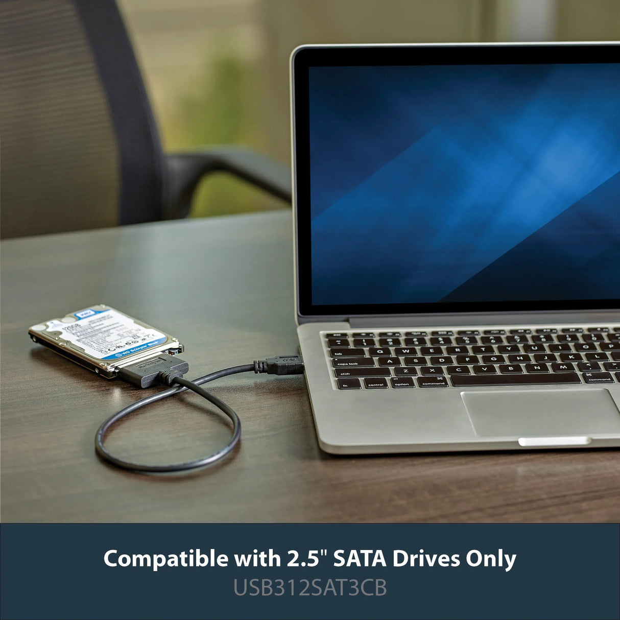 STARTECH USB 3.1 to 2.5" SATA Hard Drive Adapter - USB 3.1 Gen 2 10Gbps with UASP External HDD|SSD Storage Converter (USB312SAT3CB) (USB312SAT3CB)