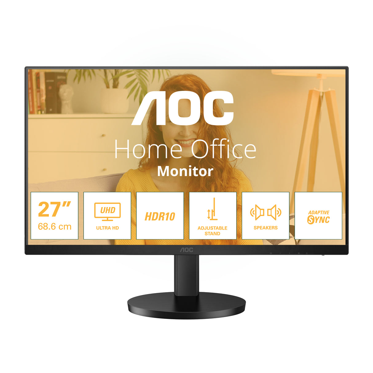 AOC U27B3AF Monitor – 27" / 4K UHD / IPS / 60Hz – Business Monitor