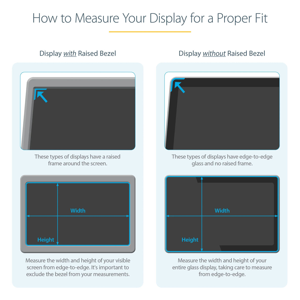 STARTECH PRIVACY-SCREEN-238M – 23.8" / 2-Way Privacy – Widescreen Privacy Filter – Slide-Mount – Blue Light Reduction & Anti-Glare