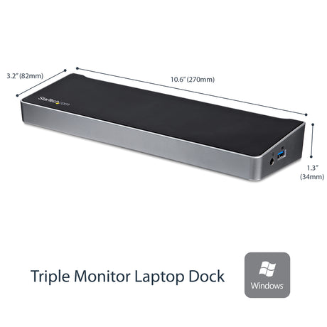 STARTECH Triple Monitor USB 3.0 Docking Station