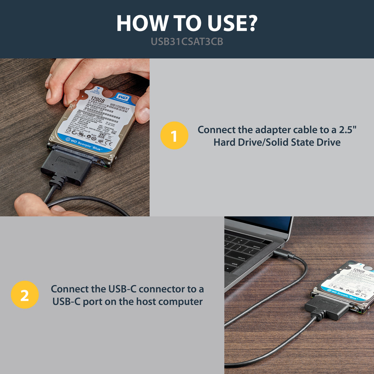STARTECH USB 3.1 to SATA Adapter Cable