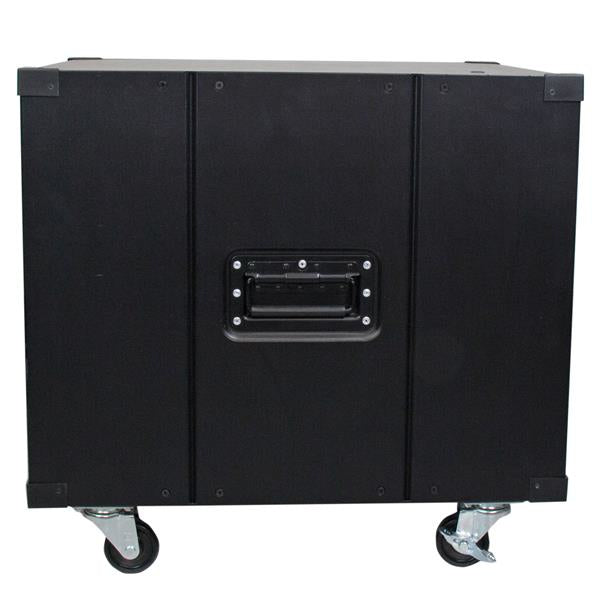 STARTECH 4-Post 9U Mobile Open Frame Server Rack | Network Rack with Wheels | 19" Rolling Rack for Home|Office Narrow Floor Spaces | Small Data Rack for Computer|AV|IT Equipment - TAA (RK960CP) (RK960CP)