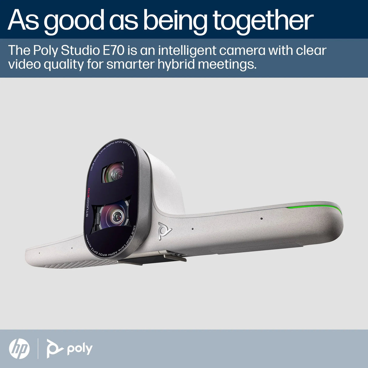 POLY Studio E70 – 4K Ultra HD / 120° Wide-Angle / AI-powered Features – Zoom Certified Conference Camera