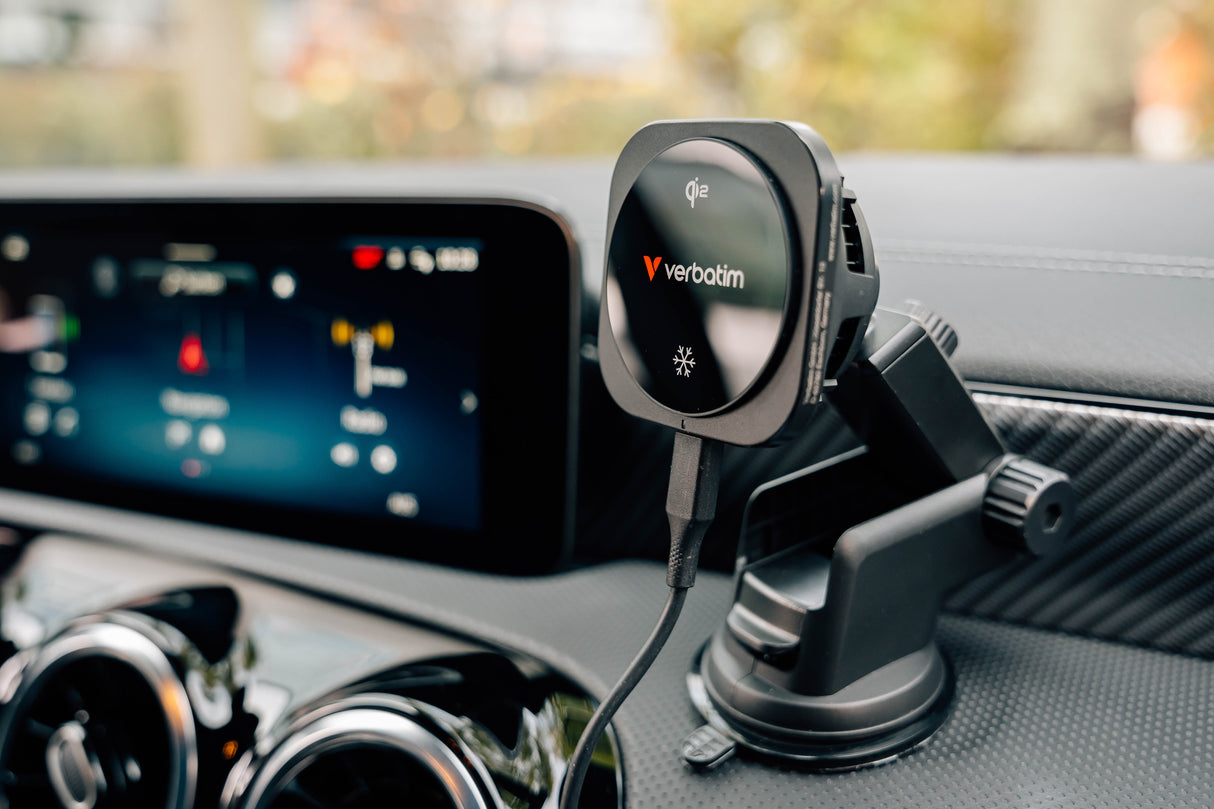 VERBATIM CHARGE 'N' DRIVE CND-02 – 15W / Wireless / MagSafe – Car Charger