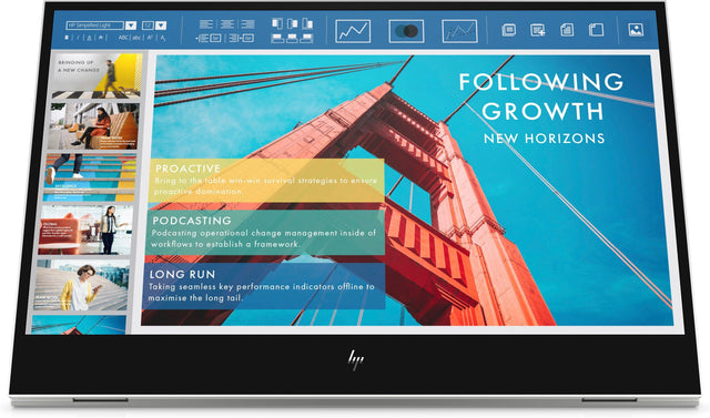 HP E-Series E14 G4 computer monitor (14") Full HD LED White