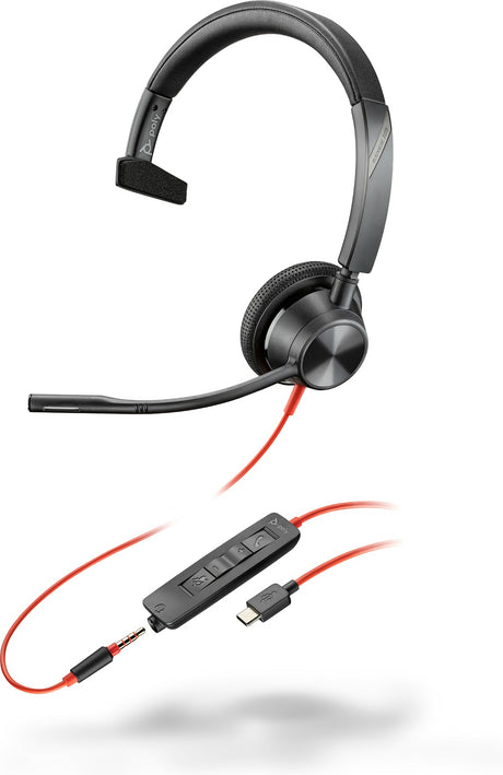 POLY Blackwire 3315 Wired On-ear Headset
