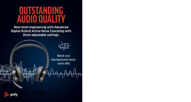 POLY Voyager Focus 2 Headset