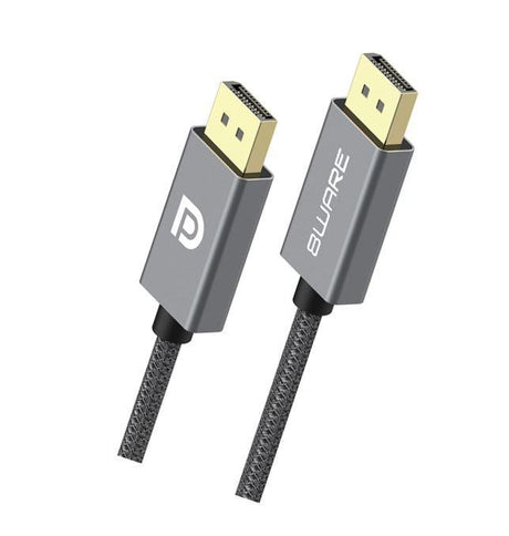 8WARE Pro Series 4K 60Hz DisplayPort Male DP to DisplayPort Male DP cable Gray metal aluminum shell Gold Plated connectors (Retail package) 8WARE