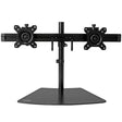 STARTECH Dual Monitor Stand - Horizontal - For up to 24" VESA Mount Monitors - Black - Adjustable Computer Monitor Stand for Desk (ARMBARDUO)