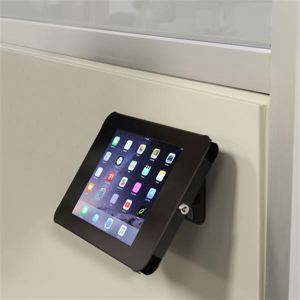 STARTECH Secure Tablet Enclosure Stand- Lockable Anti Theft Steel Desk or Wall Mount for 9.7" iPad | Tablet - VESA Compatible (SECTBLTPOS) (SECTBLTPOS)