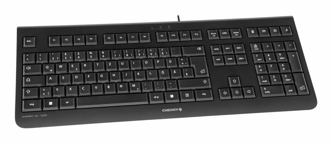 CHERRY KC 1000 – Under-Desk / Standard / Durable Keys – Keyboard Tray