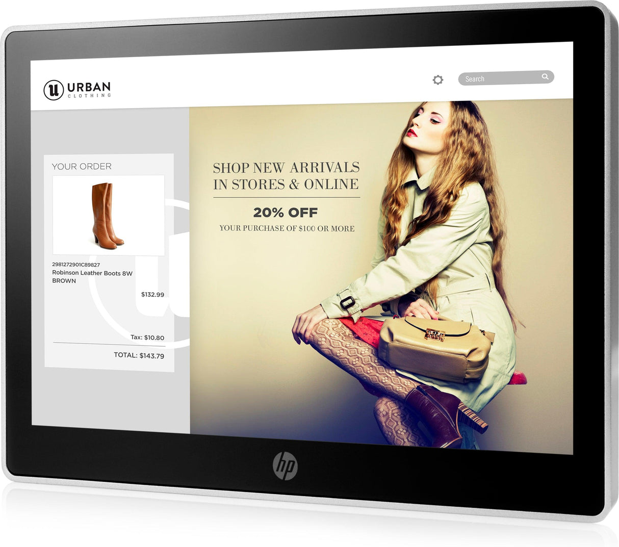 HP 10.1" Retail Touch Monitor | 1.15kg (T6N30AA)