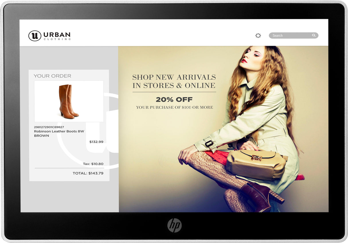 HP 10.1" Retail Touch Monitor | 1.15kg (T6N30AA)