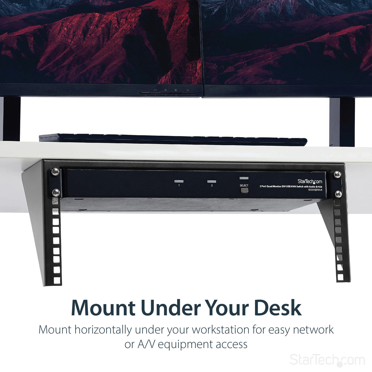 STARTECH 4U Wall Mount Patch Panel Bracket - 19" Steel Vertical Mounting Bracket for Network and Data Equipment (RK419WALLV) (RK419WALLV)
