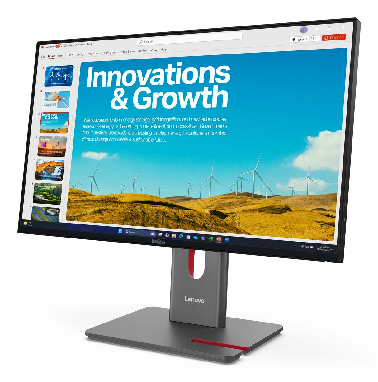 Lenovo P24QD-40 Monitor – 23.8" / QHD / IPS / 120Hz – Business Monitor