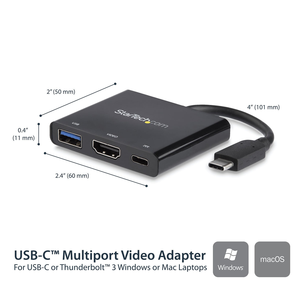 STARTECH USB-C to 4K HDMI Multifunction Adapter