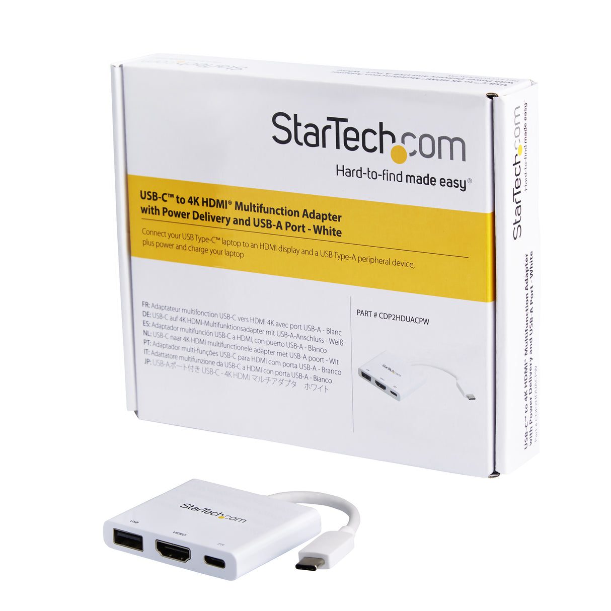 STARTECH USB USB-C to 4K HDMI Multifunction Adapter with Power Delivery