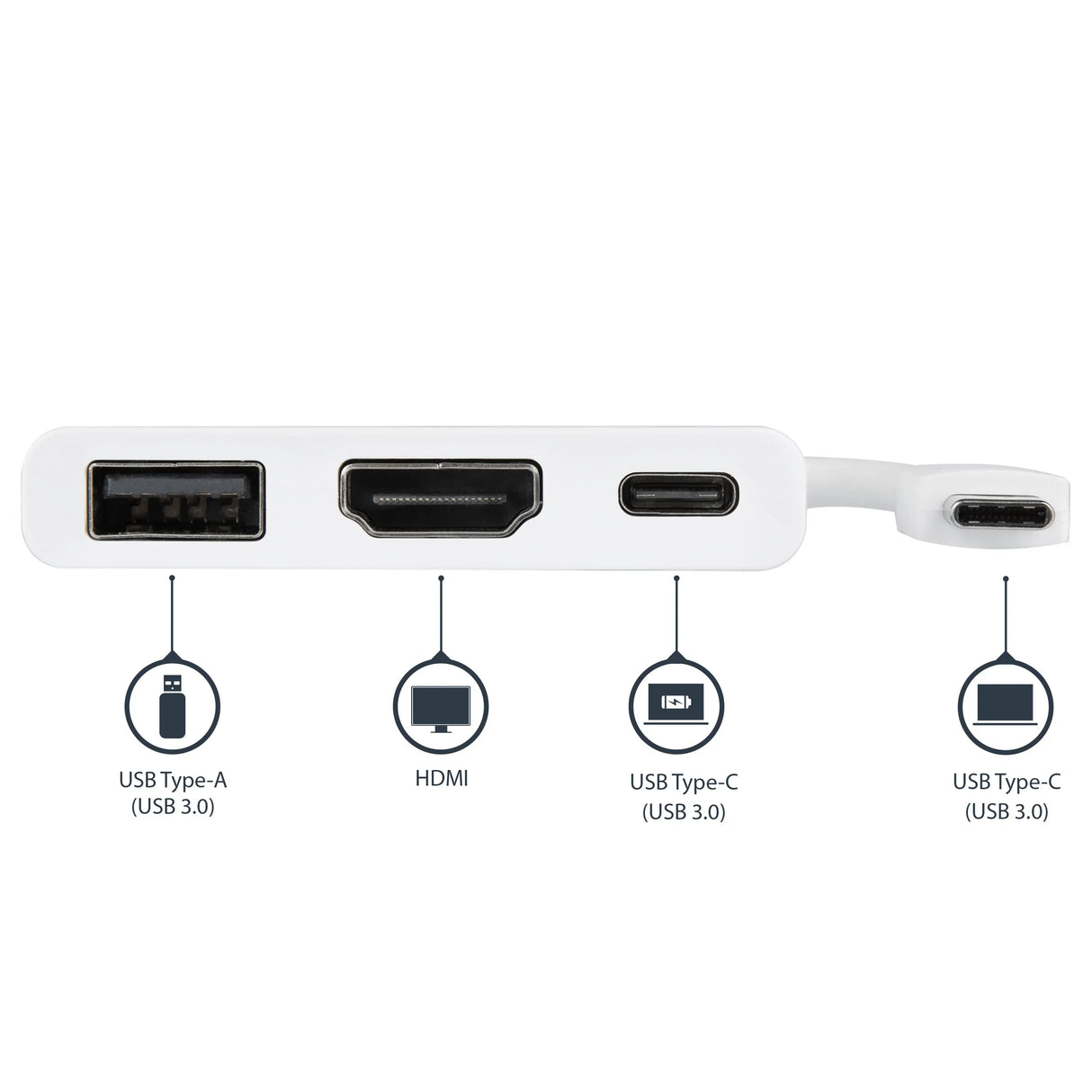 STARTECH USB USB-C to 4K HDMI Multifunction Adapter with Power Delivery