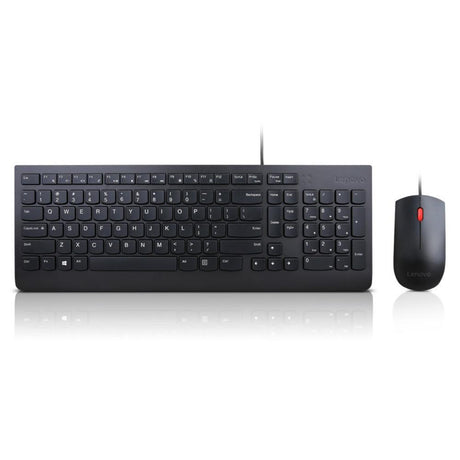 LENOVO Essential Wired Combo Keyboard and Mouse | US English | Black (4X30L79883) LENOVO