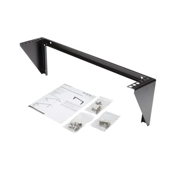 STARTECH 2U Vertical Wall Mount Patch Panel Bracket - Steel Rack Mount Bracket w|Hardware for 19" Network | Server and Data Equipment (RK219WALLV) (RK219WALLV)