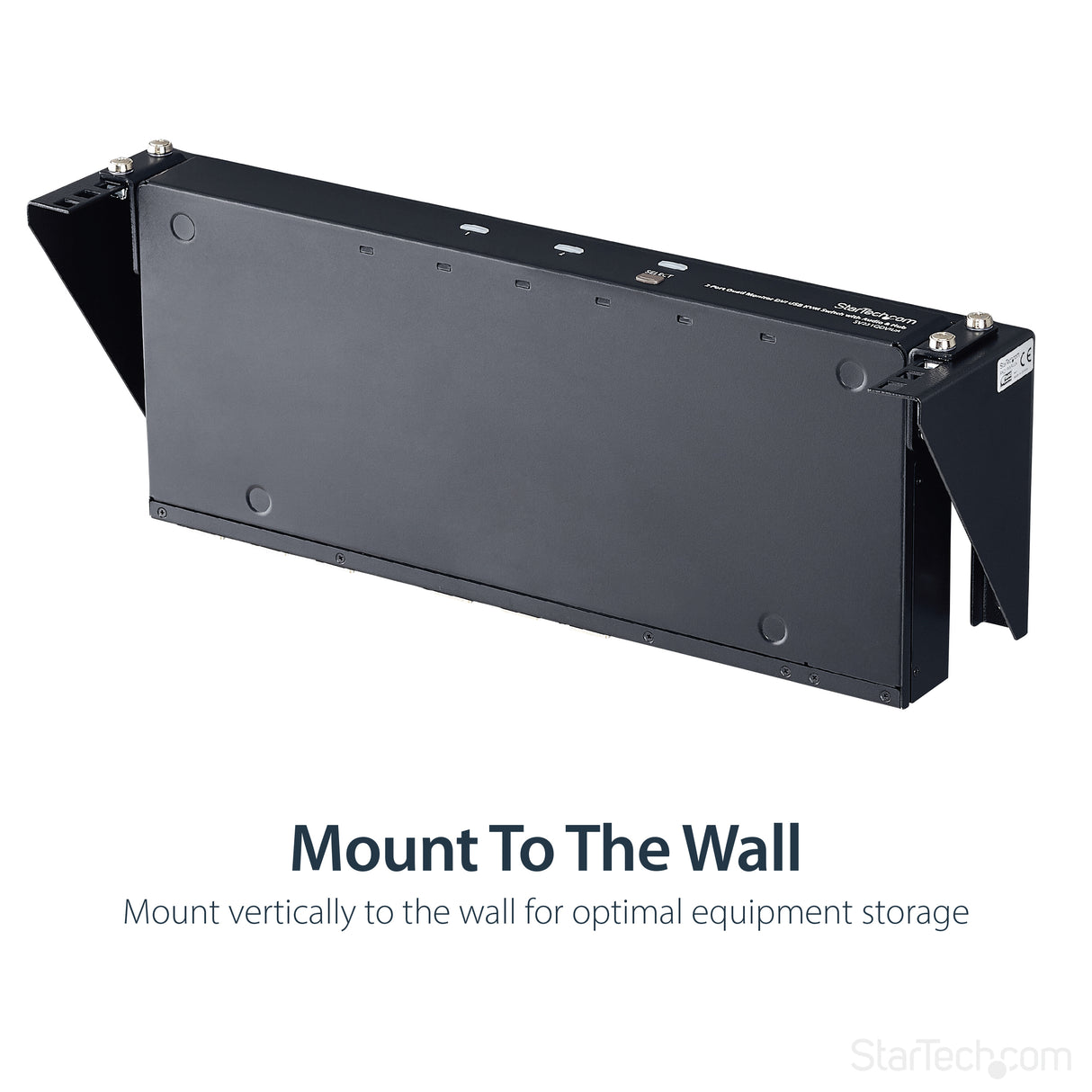 STARTECH 2U Vertical Wall Mount Patch Panel Bracket - Steel Rack Mount Bracket w|Hardware for 19" Network | Server and Data Equipment (RK219WALLV) (RK219WALLV)