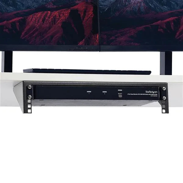 STARTECH 2U Vertical Wall Mount Patch Panel Bracket - Steel Rack Mount Bracket w|Hardware for 19" Network | Server and Data Equipment (RK219WALLV) (RK219WALLV)