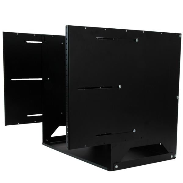 STARTECH 8U Open Frame Wall Mount Network Rack w| Built in Shelf - 2-Post Adjustable Depth (12" to 18") Equipment Rack - 75.2lbs (WALLSHELF8U) (WALLSHELF8U)
