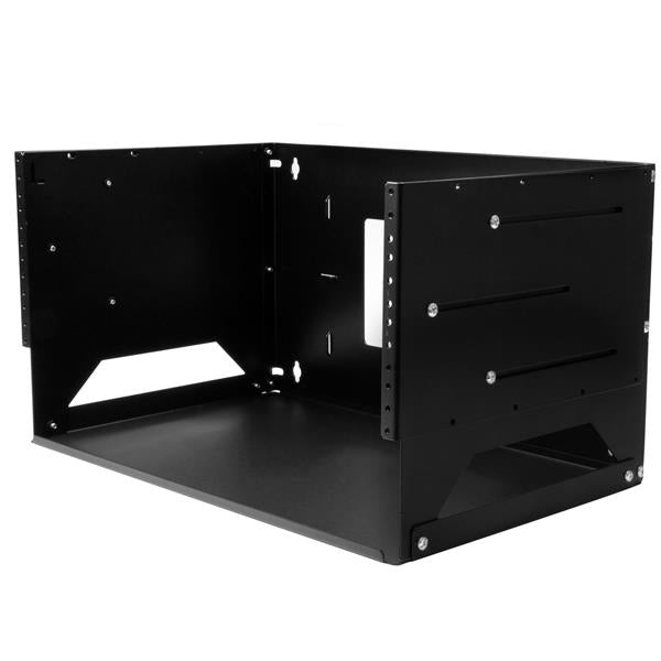 STARTECH 4U Open Frame Wall Mount Network Rack w| Built in Shelf - 2-Post Adjustable Depth (12" to 18") Equipment Rack - 75.2lbs (WALLSHELF4U) (WALLSHELF4U)