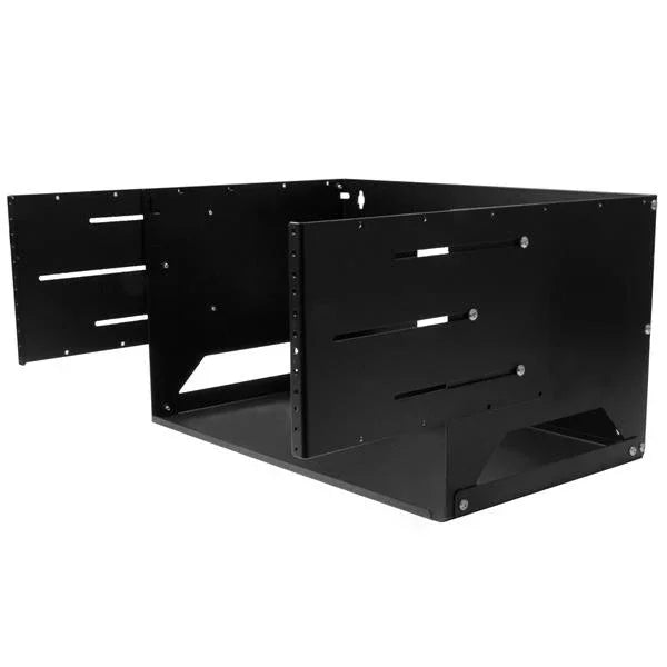 STARTECH 4U Open Frame Wall Mount Network Rack w| Built in Shelf - 2-Post Adjustable Depth (12" to 18") Equipment Rack - 75.2lbs (WALLSHELF4U) (WALLSHELF4U)